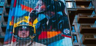 Fire Tower Mural in Redcliffe - by  Hasan Kamil with Upfest