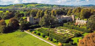 Aerial view of Sudeley Castle & Gardens - Credit Sudeley Castle & Gardens