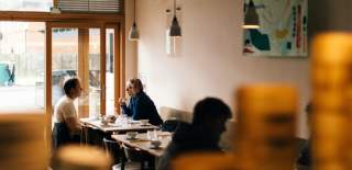 People sat inside restaurant - credit Clouds Bristol