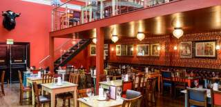 Interior of Cosy Club and mezzanine - credit Cosy Club