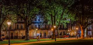Queen Square at night, Bristol - credit Bristol BID