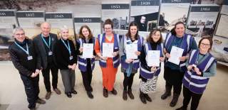 Clifton Suspension Bridge Learning Team receive White Badge certificates - credit Lee Pullen Photography
