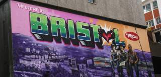 Welcome to Bristol by Tats Cru on Nelson Street in Bristol