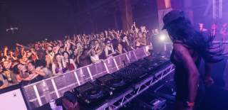 DJ and crowd at The Prospect Building in East Bristol - credit The Prospect Building