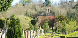 Graves at Arnos Vale Cemetery in autumn - Credit Ed Wallace