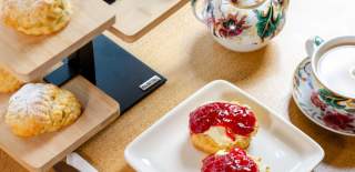 Cream tea at The Soap Bar Cafe in Clutton - credit The Soap Bar Cafe