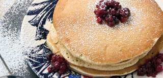 Pancakes at The Soap Bar Cafe in Clutton - credit The Soap Bar Cafe