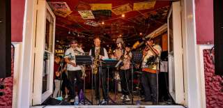Band performing at The Old Duke as part of Old City Sounds 2024 in Bristol - Credit Julian Preece / Bristol City Centre BID