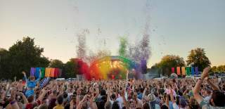 Carly Rae Jepson performing on the stage at Bristol Pride - Credit Ollie Edwards