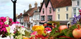 A view of Castle Street in the town of Thornbury, near Bristol