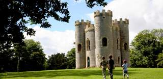 Children running in the grounds of Blaise Castle Estate in North Bristol - credit Blaise Castle Estate