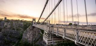 A view of the Clifton Suspension Bridge in West Bristol, looking towards Clifton Village - credit Lee Pullen Photography for Clifton Suspension Bridge Trust