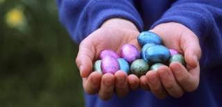 Chocolate Easter eggs at National Trust Tyntesfield, near Bristol