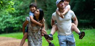Family at Westonbirt Arboretum