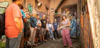 People on a tour with Graft