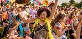 An audience member dancing at the Love Saves The Day festival in Bristol - credit Plaster