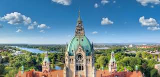 A view of the New Town Hall in Hannover, Germany - credit Hannover Marketing & Tourismus GmbH Lars Gerhardts
