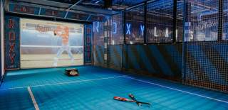 Batting cage at Roxy Lanes Bristol - credit Roxy Lanes