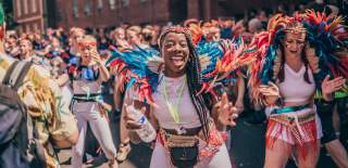 Performers in the parade during St Paul's Carnival in East Bristol - credit David Tidman Photography
