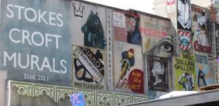 Street art murals on Stokes Croft, Bristol - credit Visit Bristol