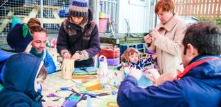 A family workshop at the Tobacco Factory market in South Bristol - credit Tobacco Factory