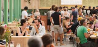 People sitting inside the Wiper & True Taproom in Old Market, East Bristol - credit Wiper and True