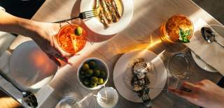 Snacks and drinks at RAGÙ in Wapping Wharf, Bristol