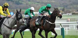 Horse racing at the Cheltenham Festival at Cheltenham Racecourse.