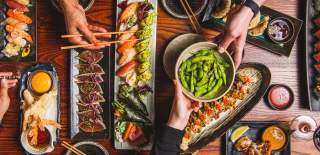 Food served at KIBOU