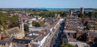 View down Christchurch High Street