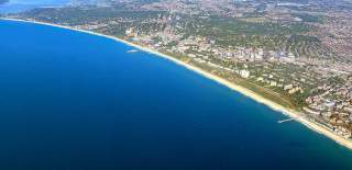 Ariel shot of the South Coast