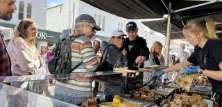 Food Stall in Christchurch High Street