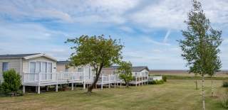 Caravans on Mersea Island Holiday Park