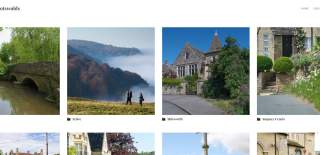 A screenshot of the Cotswolds Image Library showing folders of photos