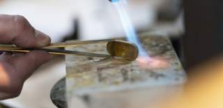 Making jewellery at Three Kings in Witney