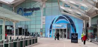 Front view of Birmingham Airport