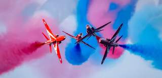 The Red Arrows at Sidmouth Air Show and Regatta