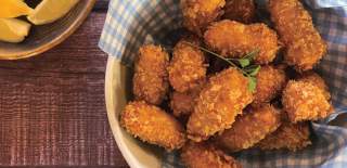 Lobster scampi bites