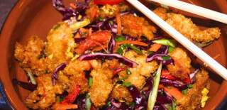 Panko breaded lobster strips