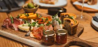 A sharing board loaded with meats and cheeses at Blok and Vine in Beverley