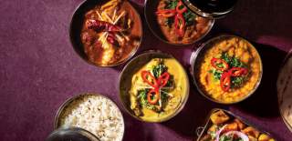 A variety of Indian street food dishes from Mowgli in Beverley