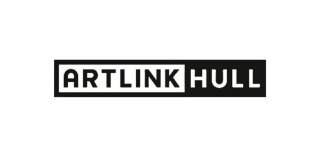 The Artlink Logo - Artlink in black text in a white rectangle. Hull is in a black rectangle alongside it.