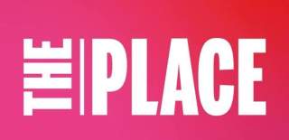 The Place Logo on a pink gradient background. The Place is in white text.
