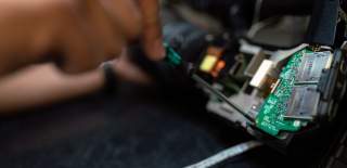 engineer fixing
