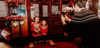 Exbury Gardens - Family with Santa