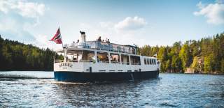 Båt på Haldenkanalen