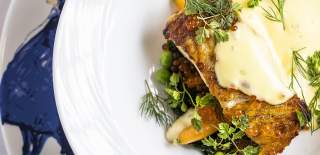 Smakfull rett dandert på en tallerken