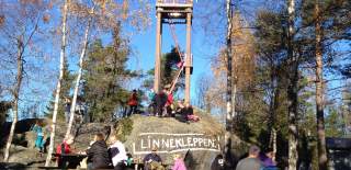 Folk rundt Linnekleppen-tårnet