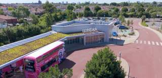 Aerial view of Portsmouth Park & Ride