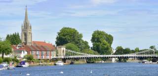 Marlow bridge and church